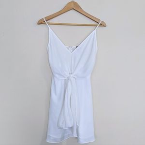 NWT ASOS White Cami Blouse | Front Tie Long Line Tank Top